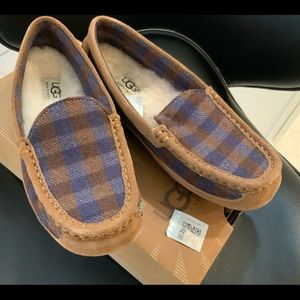 Ugg Australia Kids Lasso Plaid moccasin